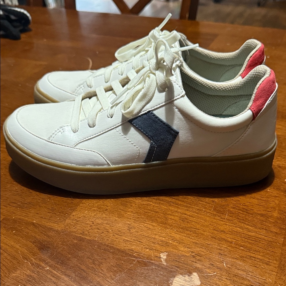 Dr. Scholl's White, blue and red Sneakers